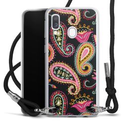 New Carry Case Transparent Stoff schwarz/silber