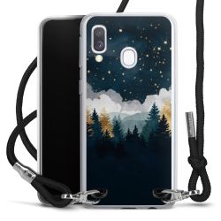 New Carry Case Transparent Stoff schwarz/silber