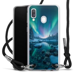 New Carry Case Transparent Stoff schwarz/silber