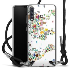 Carry Case Transparent Fabric black/silver