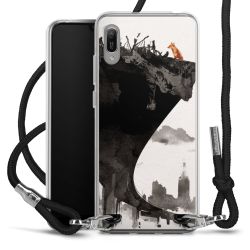 Carry Case Transparent Fabric black/silver