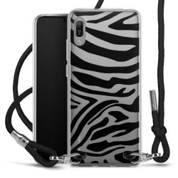 Carry Case Transparent Fabric black/silver