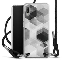 Carry Case Transparent Fabric black/silver