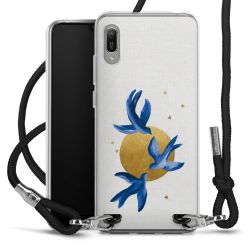 New Carry Case Transparent Stoff schwarz/silber