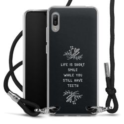 New Carry Case Transparent Stoff schwarz/silber