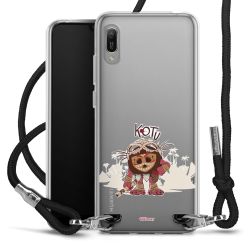 New Carry Case Transparent Stoff schwarz/silber