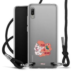 New Carry Case Transparent Stoff schwarz/silber