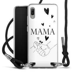 New Carry Case Transparent Stoff schwarz/silber