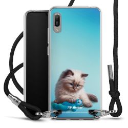 New Carry Case Transparent Stoff schwarz/silber