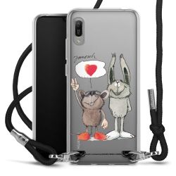 New Carry Case Transparent Stoff schwarz/silber