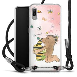 New Carry Case Transparent Stoff schwarz/silber