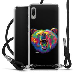 New Carry Case Transparent Stoff schwarz/silber