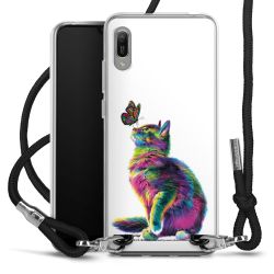 New Carry Case Transparent Stoff schwarz/silber