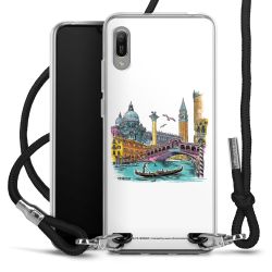 New Carry Case Transparent Stoff schwarz/silber