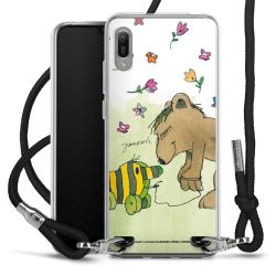 New Carry Case Transparent Stoff schwarz/silber