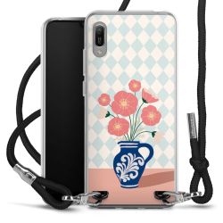 New Carry Case Transparent Stoff schwarz/silber