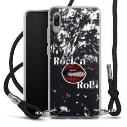 New Carry Case Transparent Stoff schwarz/silber