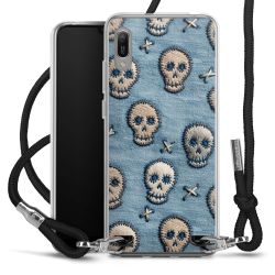 New Carry Case Transparent Stoff schwarz/silber