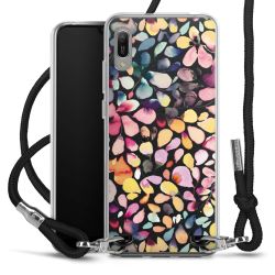 New Carry Case Transparent Stoff schwarz/silber