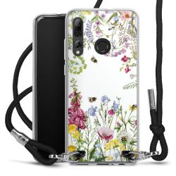 Carry Case Transparent Fabric black/silver