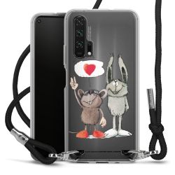 New Carry Case Transparent Stoff schwarz/silber