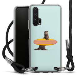 New Carry Case Transparent Stoff schwarz/silber