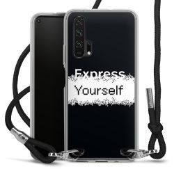 New Carry Case Transparent Stoff schwarz/silber