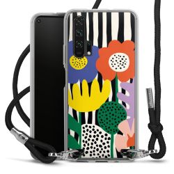 New Carry Case Transparent Stoff schwarz/silber