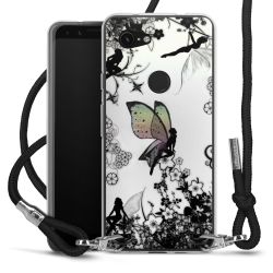 Carry Case Transparent Fabric black/silver