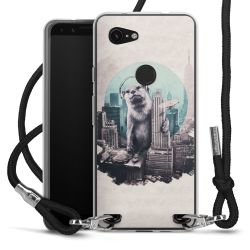 Carry Case Transparent Fabric black/silver