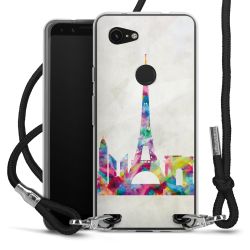 Carry Case Transparent Fabric black/silver