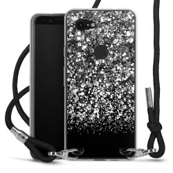 Carry Case Transparent Fabric black/silver