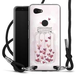 Carry Case Transparent Fabric black/silver