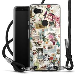 Carry Case Transparent Fabric black/silver