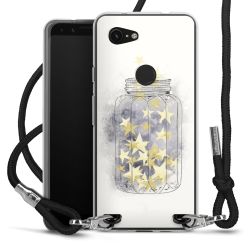 Carry Case Transparent Fabric black/silver