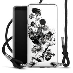 Carry Case Transparent Fabric black/silver