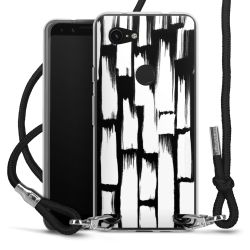 Carry Case Transparent Fabric black/silver