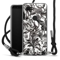 Carry Case Transparent Fabric black/silver