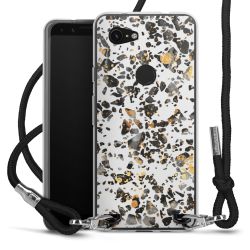 Carry Case Transparent Fabric black/silver