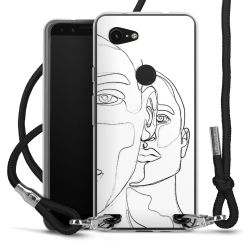 Carry Case Transparent Fabric black/silver