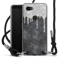 Carry Case Transparent Fabric black/silver