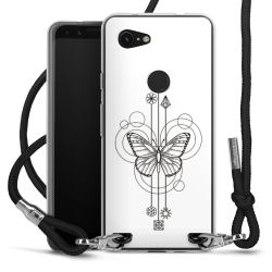 Carry Case Transparent Fabric black/silver