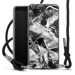 Carry Case Transparent Fabric black/silver