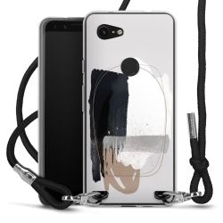 Carry Case Transparent Fabric black/silver