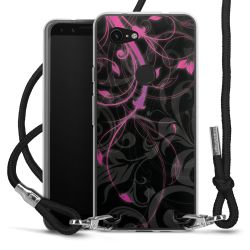 Carry Case Transparent Fabric black/silver