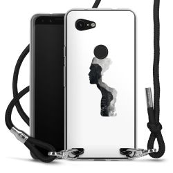 Carry Case Transparent Fabric black/silver