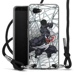 New Carry Case Transparent Stoff schwarz/silber