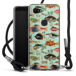 New Carry Case Transparent Stoff schwarz/silber