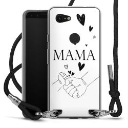 New Carry Case Transparent Stoff schwarz/silber