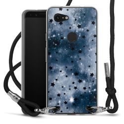 New Carry Case Transparent Stoff schwarz/silber